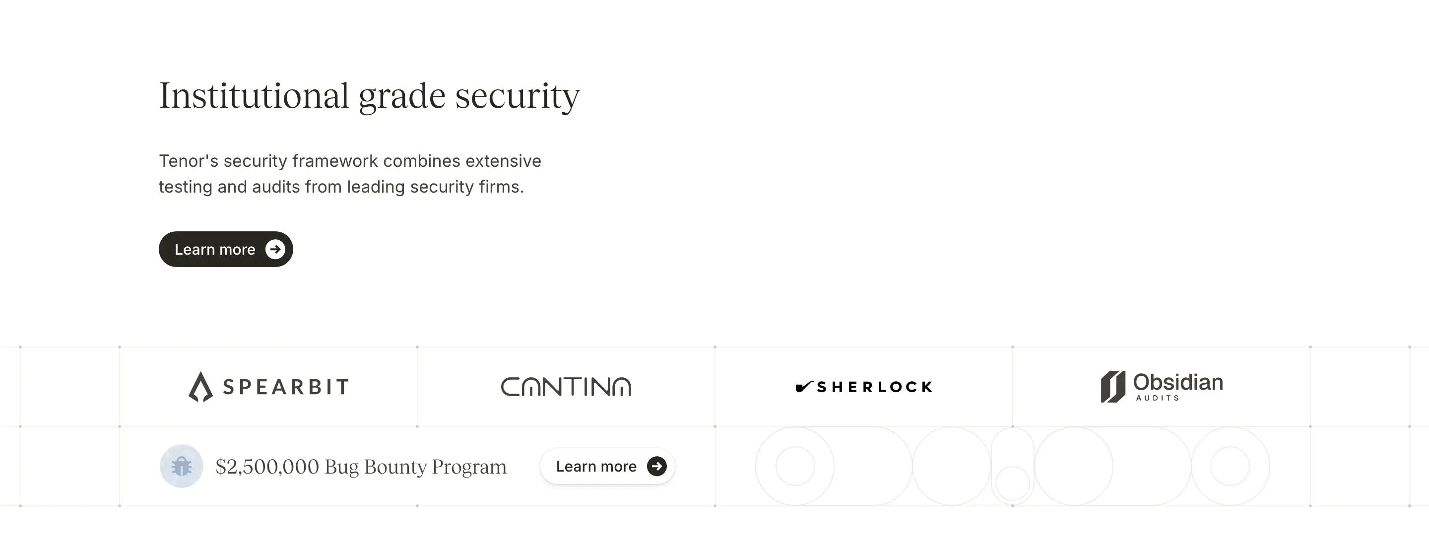 Tenor Security Feature Design