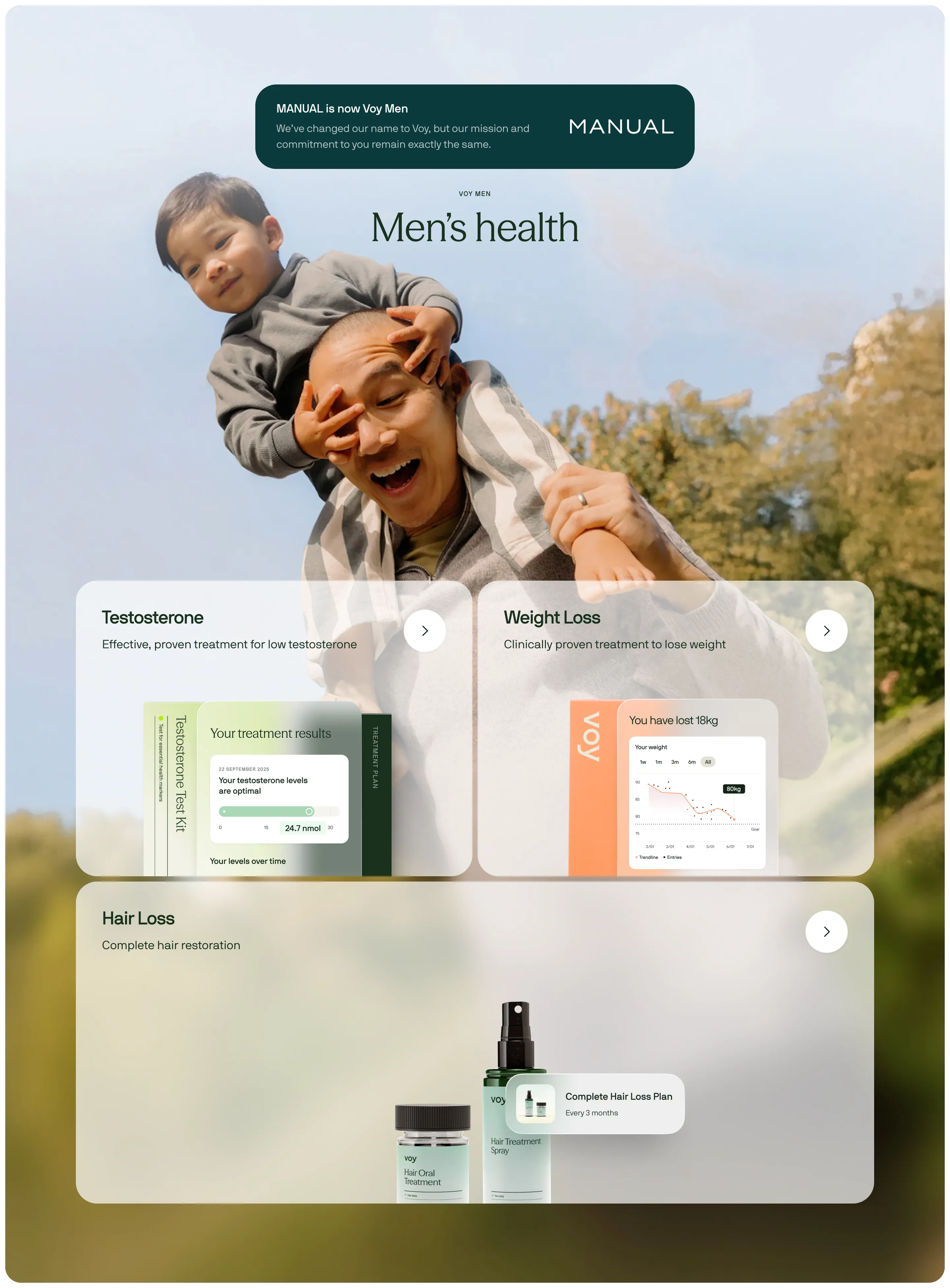Voy Health Feature Design