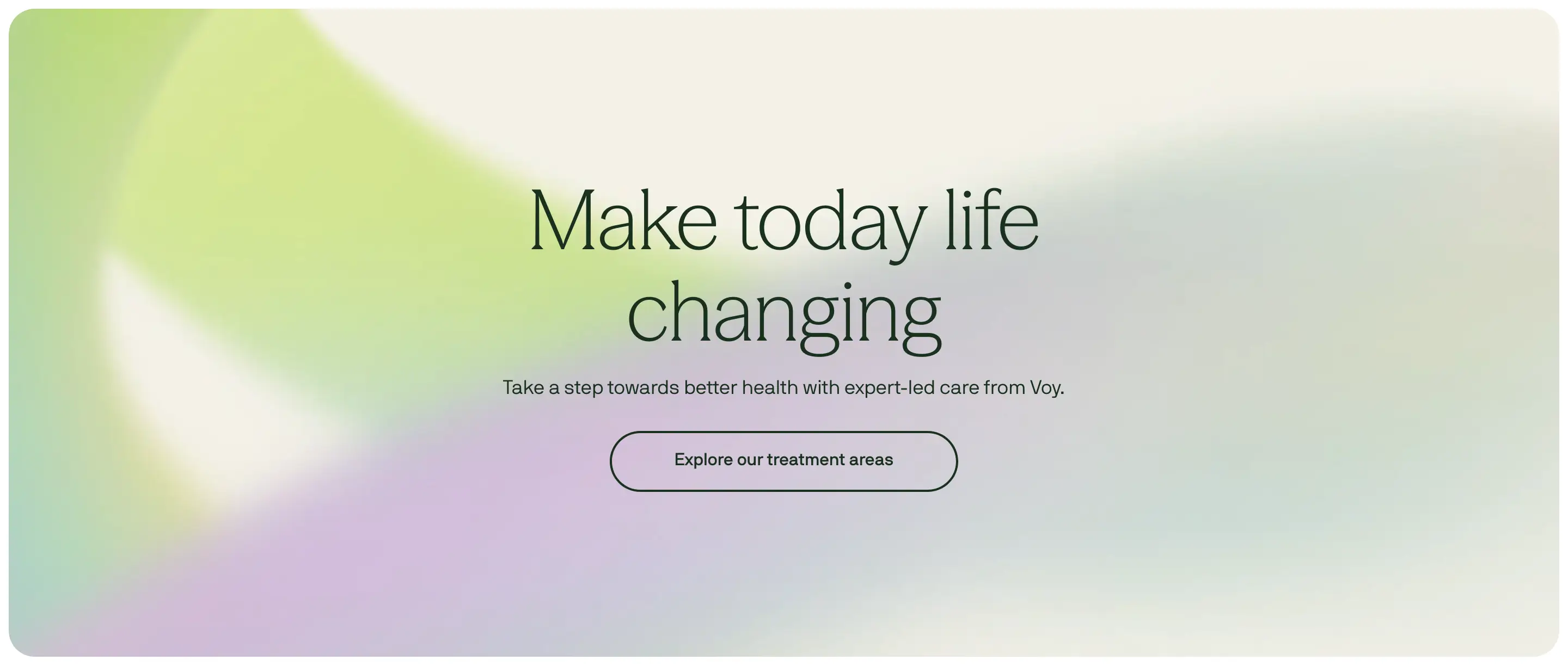 Voy Healthcare CTA Design
