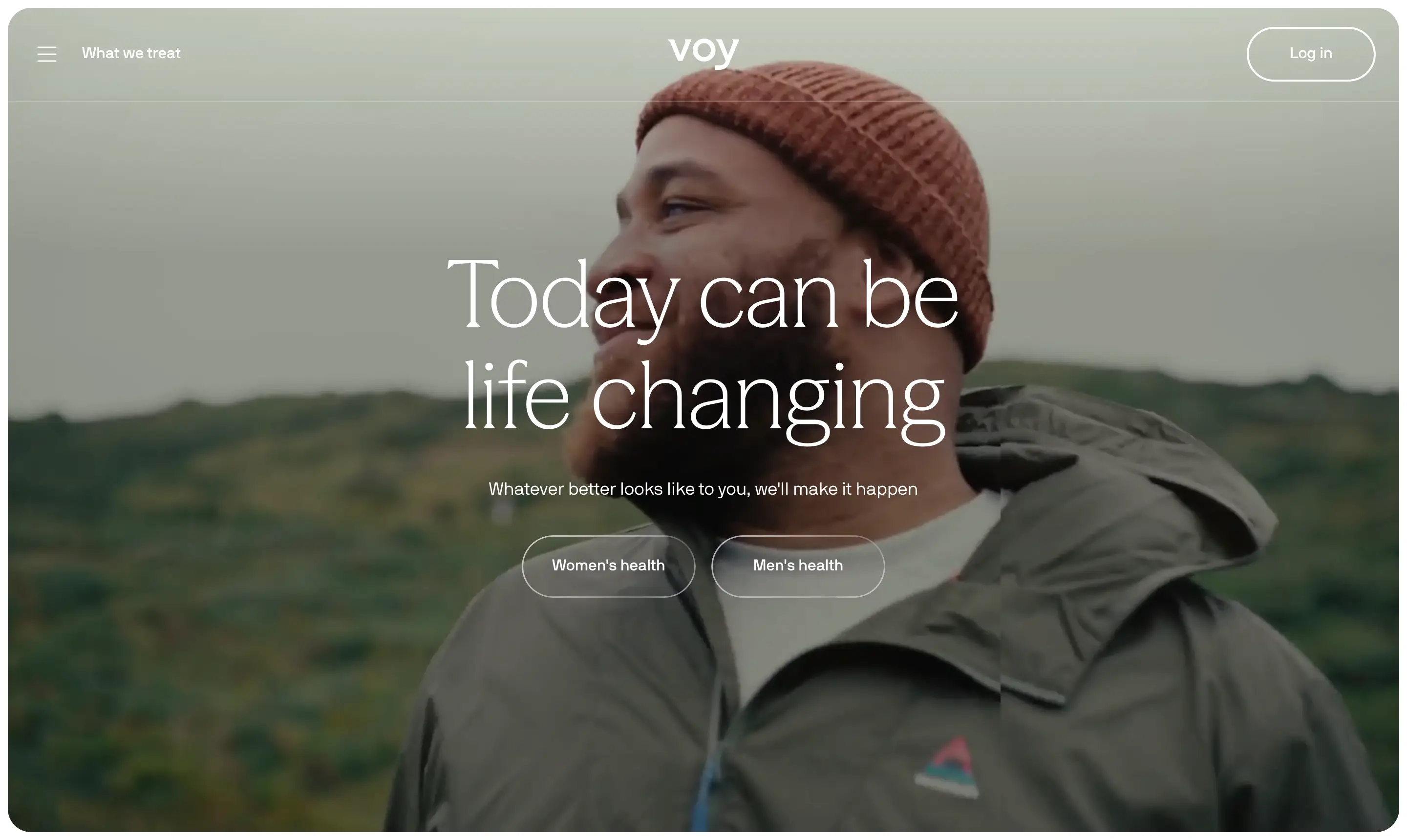 Voy Healthcare Hero Design