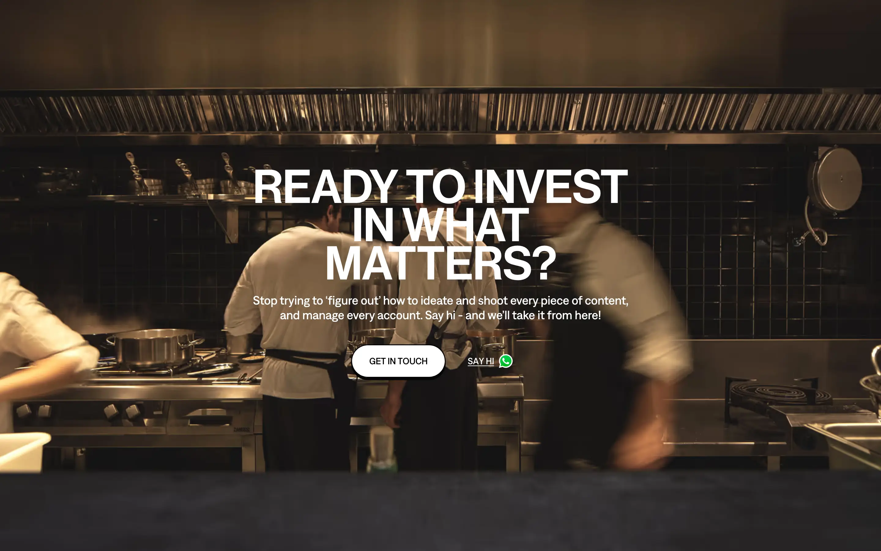 What Matters Closing CTA Design