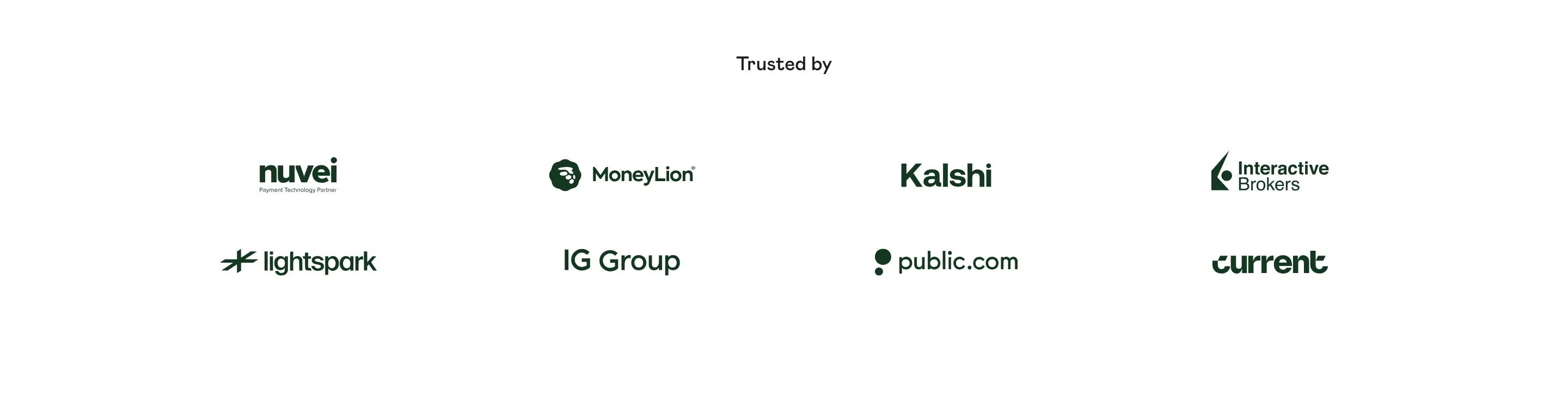 Zerohash Customer Logo Cloud Design