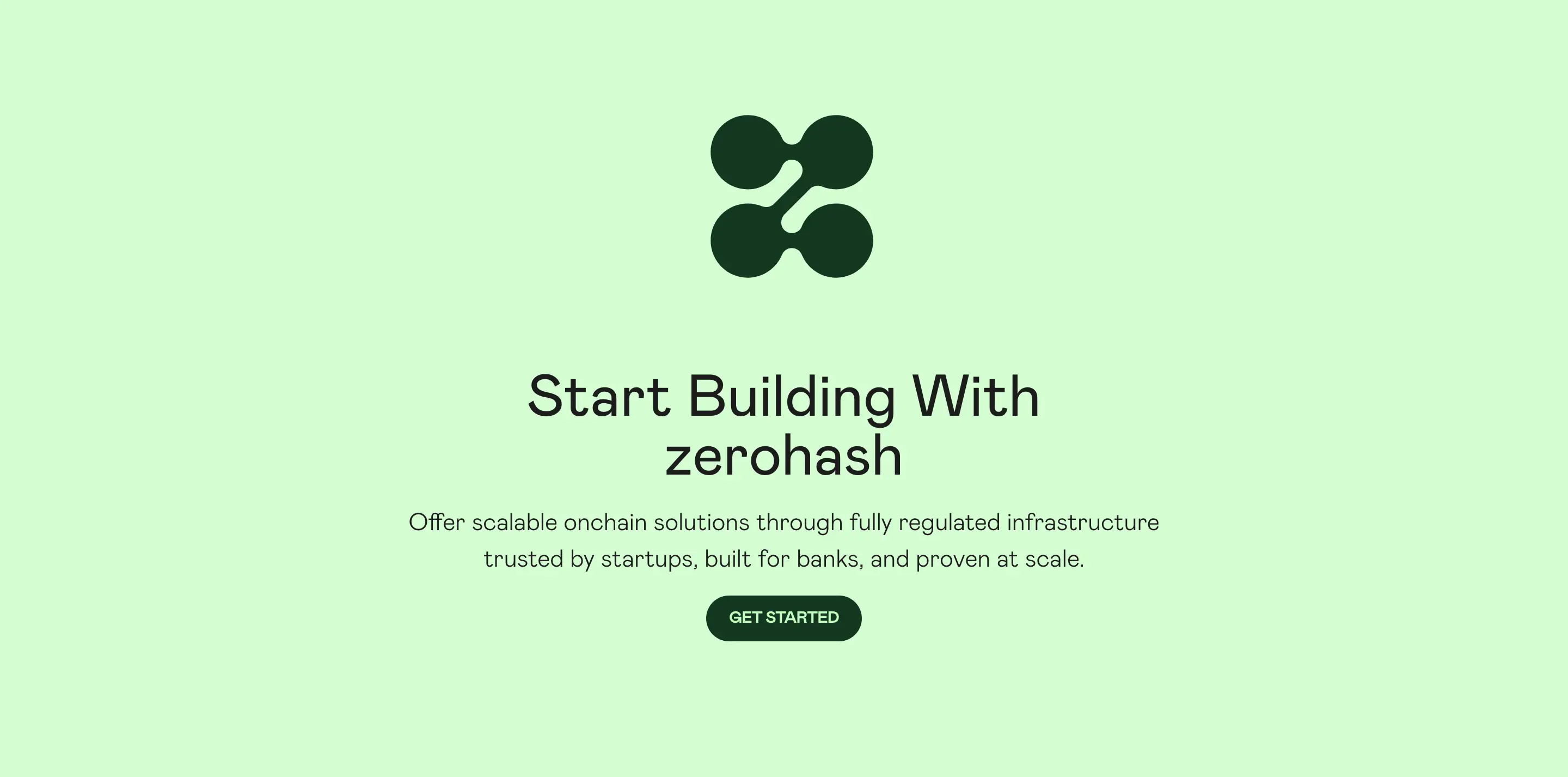 Zerohash Onchain Infrastructure CTA Design